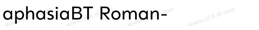aphasiaBT Roman字体转换